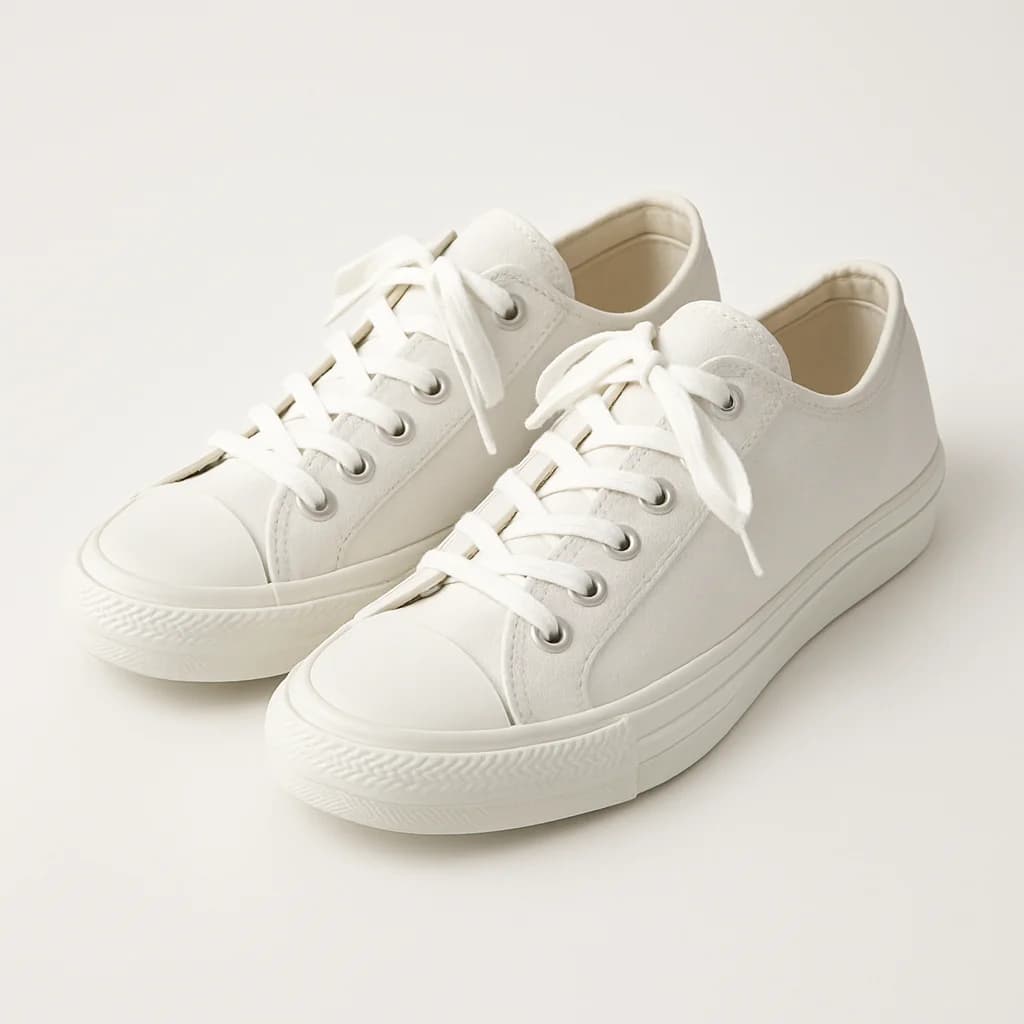 White Canvas Sneakers